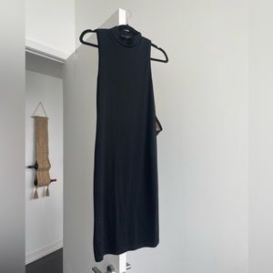 High neck sleeveless dress